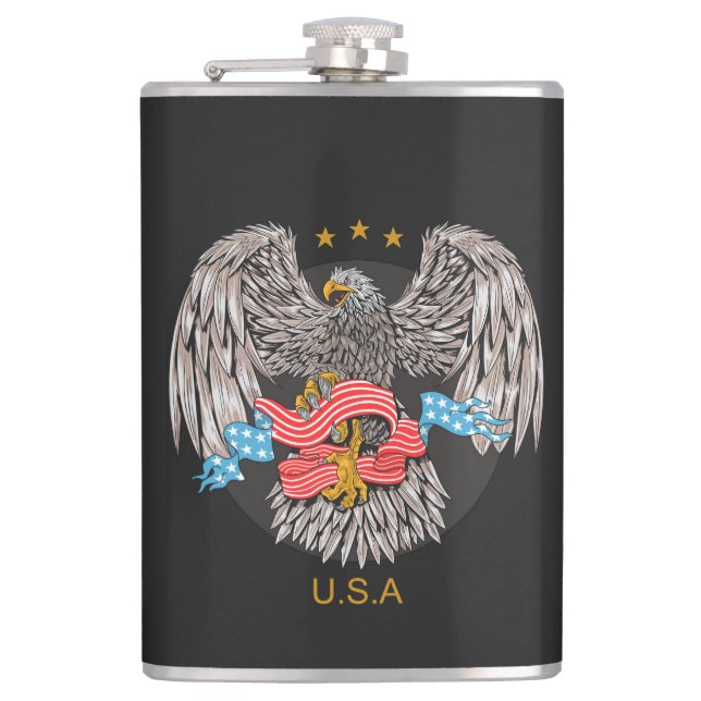U.S.A Eagle Hip Flask (Front)