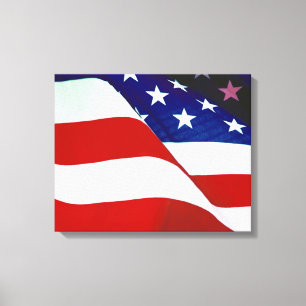 U.S.A. Flag Canvas Print
