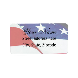U.S.A. Flag Label