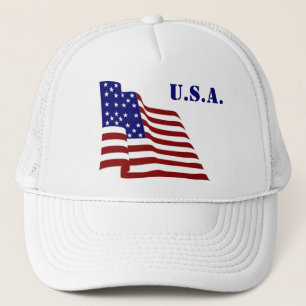 U.S.A. Flag Trucker Hat