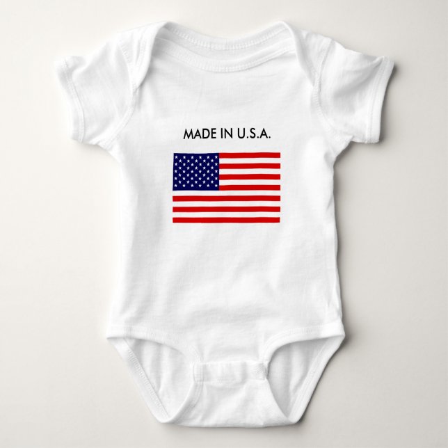 U.S.A. Made Baby Bodysuit (Front)