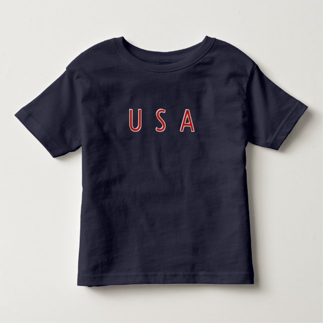 U S A  Patriotic design Toddler T-Shirt (Front)