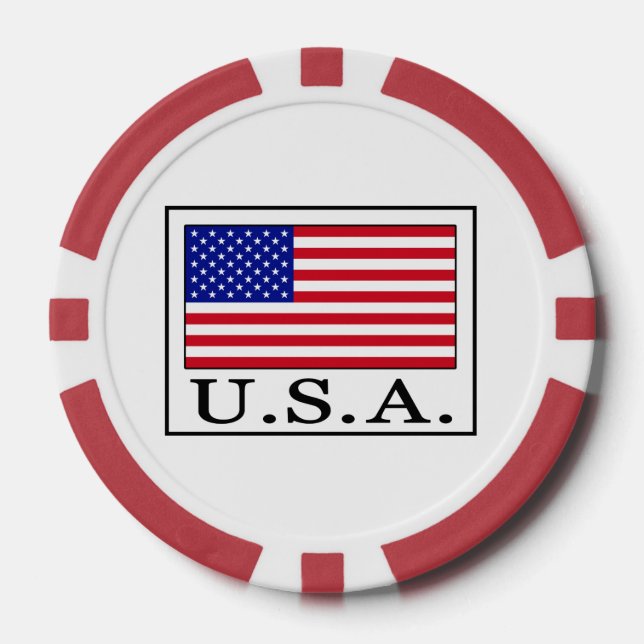U.S.A. POKER CHIPS (Front)