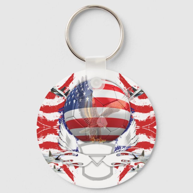 U.S.A. Soccer Key Ring (Front)