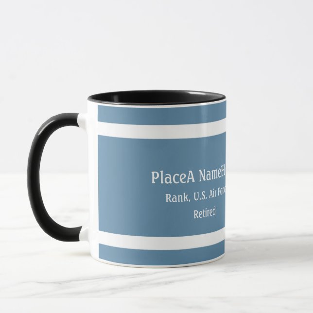 U.S. Air Force Defence emblem personalise Mug (Left)