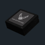 U.S. Air Force Logo - Black Gift Box<br><div class="desc">This design showcases the official U.S. Air Force logo on a striking blue background. Symbolising pride,  dedication,  and service,  it’s a timeless and patriotic tribute to the United States Air Force and its rich tradition of excellence.</div>