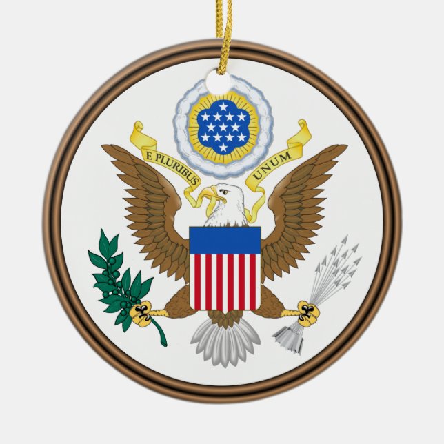 U.S. Army® Custom Christmas Ornament (Front)