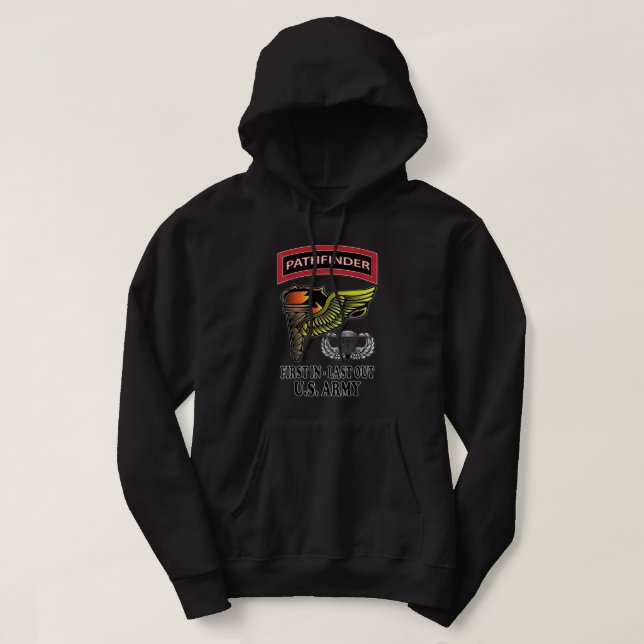 U.S. Army Pathfinder (Back Design) Hoodie (Design Front)