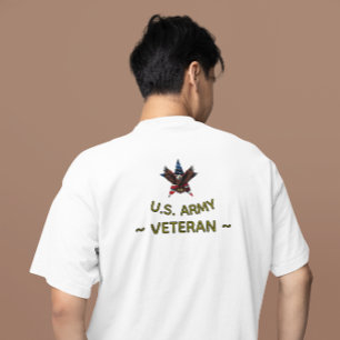 U.S. Army Veteran   Patriotic Military Pride Tri-Blend Shirt