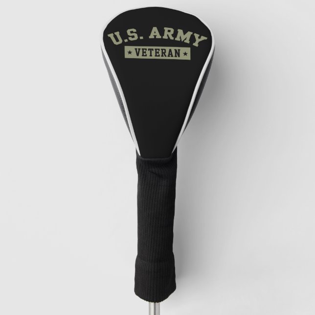 U.S. Army Veteran Veterans America American Flag Golf Head Cover (Front)
