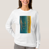 U.S. Battleships Anchored at Long Beach