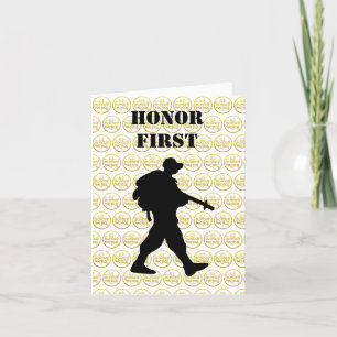 U.S. Border Patrol Day Silhouette Greeting Card