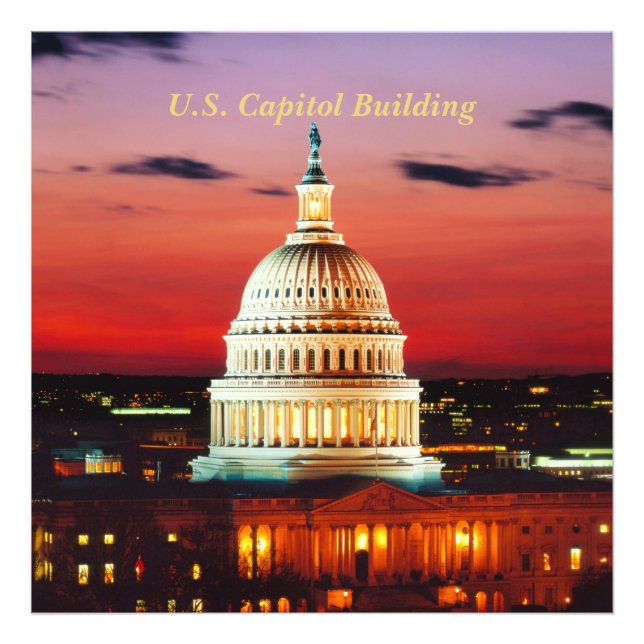 U.S. Capitol Building Photo Print (Front)