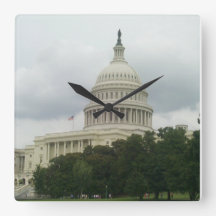 U.S. Capitol Building with Cloudy Skies