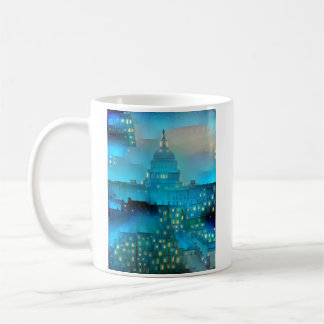U.S. Capitol in lights Coffee Mug