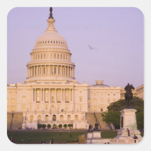 U.S. Capitol, Washington D.C. (District of Square Sticker