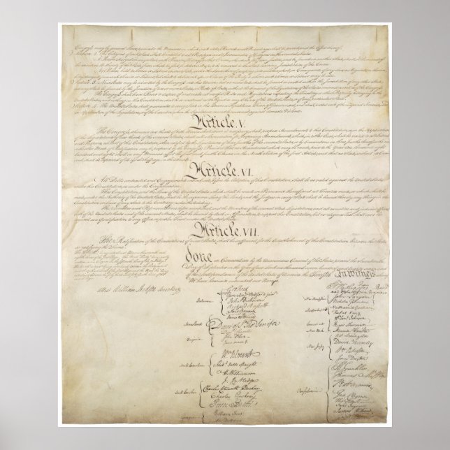 U.S. Constitution_Pg 4 of 4 Poster (Front)