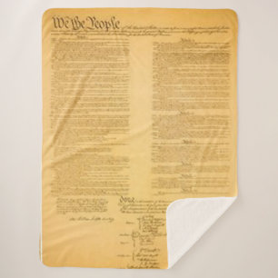 U.S. CONSTITUTION SHERPA BLANKET