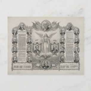 U.S. Declaration of Independence by Kurz & Allison Postcard