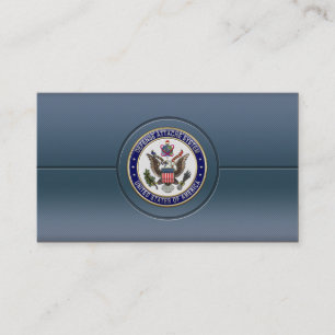U.S. Defence Attaché System (DAS) Emblem [3D] Business Card