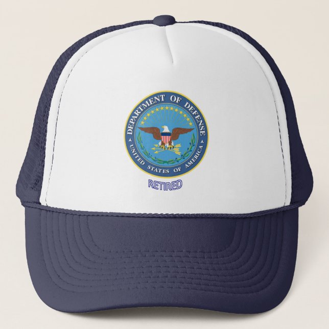 U.S. Defence Department Retired Trucker Hat (Front)