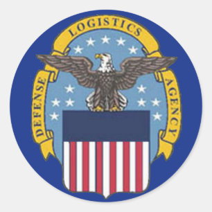 U.S. Defence Logistics Agency Classic Round Sticker