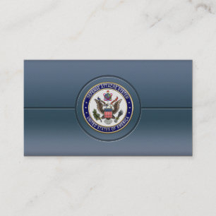 U.S. Defense Attaché System (DAS) Emblem [3D] Business Card
