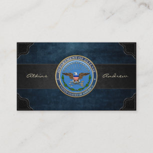 U.S. Department of Defence (DOD) Emblem [3D] Business Card