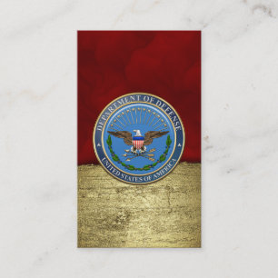 U.S. Department of Defence (DOD) Emblem [3D] Business Card