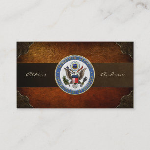 U.S. Department of State (DoS) Emblem [3D] Business Card