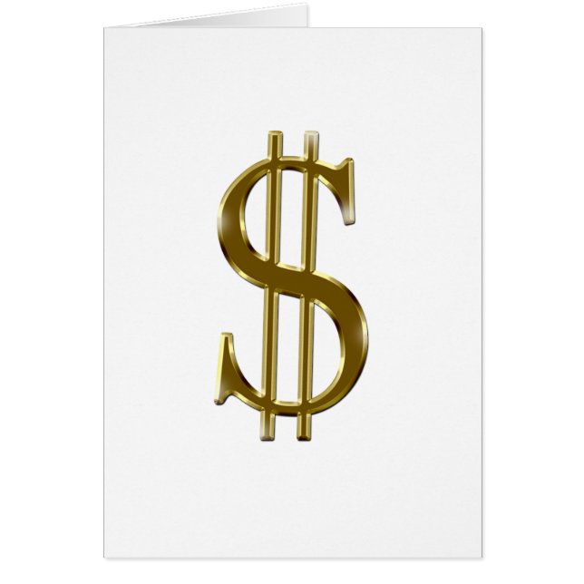 $ U.S.dollar sign gold (Front)