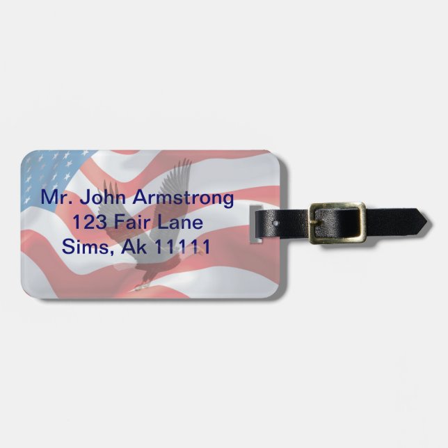 U.S. Federal Aviation Administration Luggage Tag (Front Horizontal)