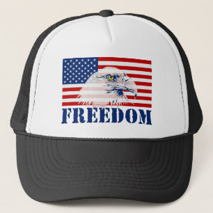 U.S. Flag & Eagle FREEDOM Hat