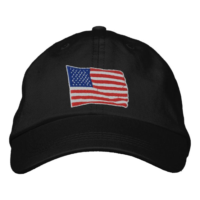 U.S. Flag Embroidered Hat (Front)