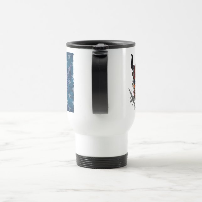 U.S. Flag Patriotic Travel Mug (Handle)