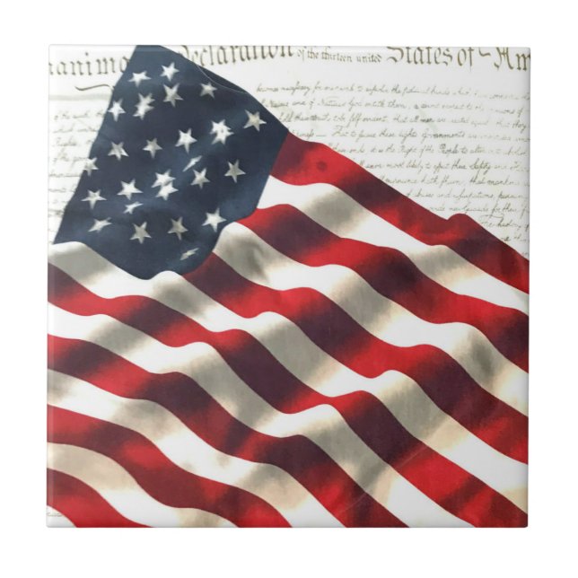 U. S. FLAG TILE (Front)