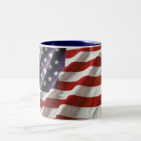 U.S. Flag Waving Coffee Mug
