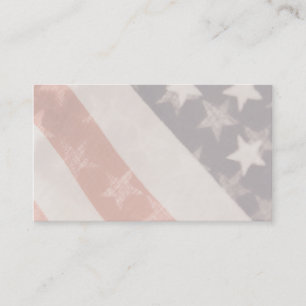 U.S. flags transparent business card