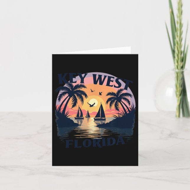 U.s. Island City - Florida Keys Archipelago  Card (Front)