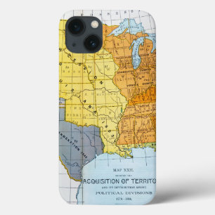 U.S. MAP, 1776-1884 iPhone 13 CASE