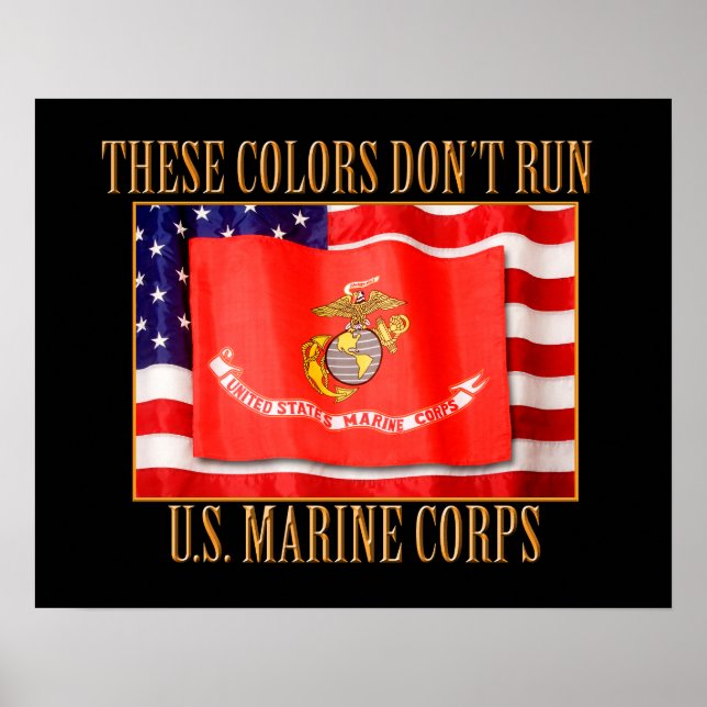 U.S. Marine Corps 20" x 16" Print (Front)