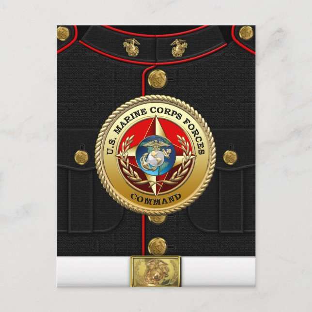 U.S. Marine Corps Forces Command (MARFORCOM) [3D] Postcard (Front)
