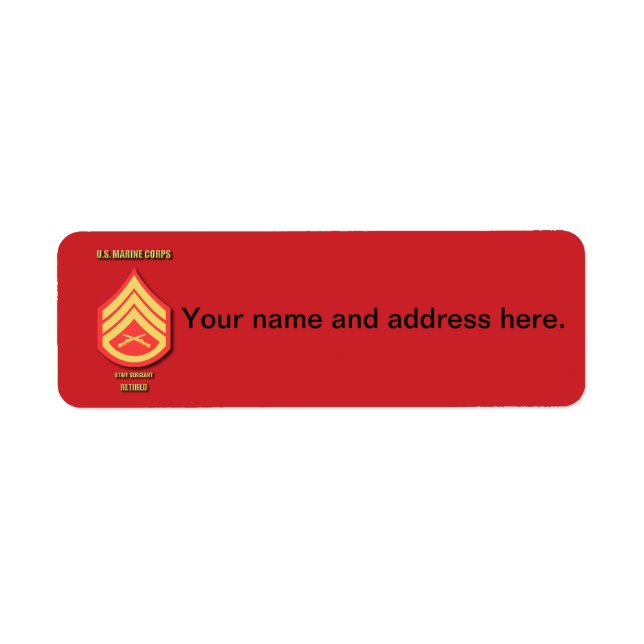 U.S. Marine Corps Staff Sergeant (Front)