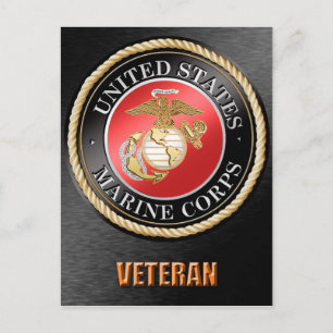 U.S. Marine Corps Veteran Postcard