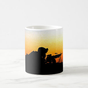 U.S. Marine Provides Security Operation Backstop Coffee Mug