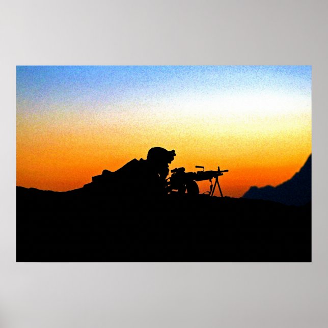 U.S. Marine Provides Security Operation Backstop Poster (Front)