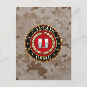 U.S. Marines: Captain (USMC Capt) [3D] Postcard