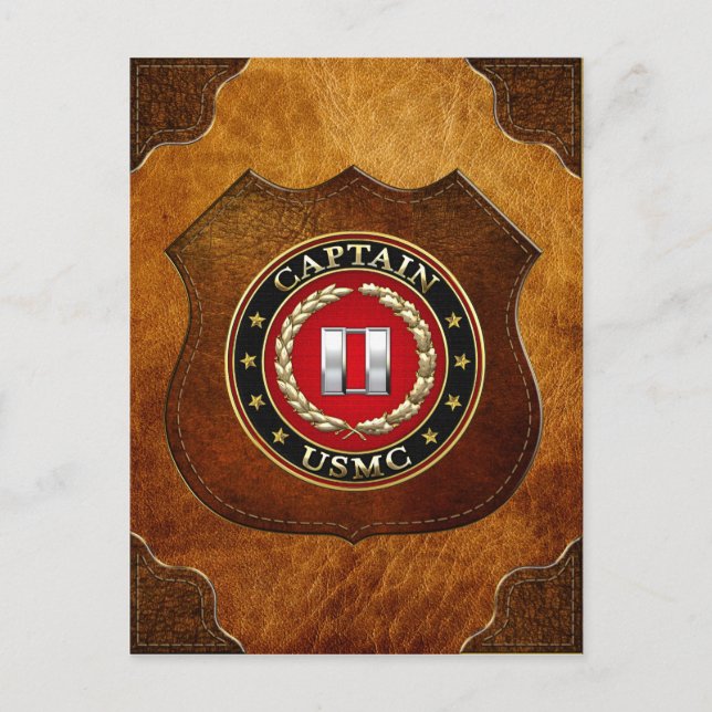 U.S. Marines: Captain (USMC Capt) [3D] Postcard (Front)