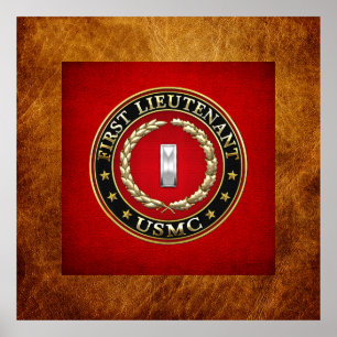 U.S. Marines: First Lieutenant (USMC 1stLt) [3D] Poster