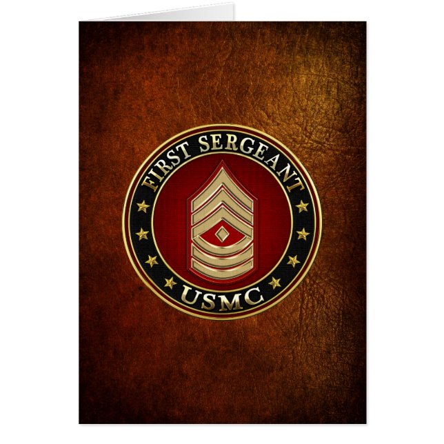 U.S. Marines: First Sergeant (USMC 1stSgt) [3D] (Front)